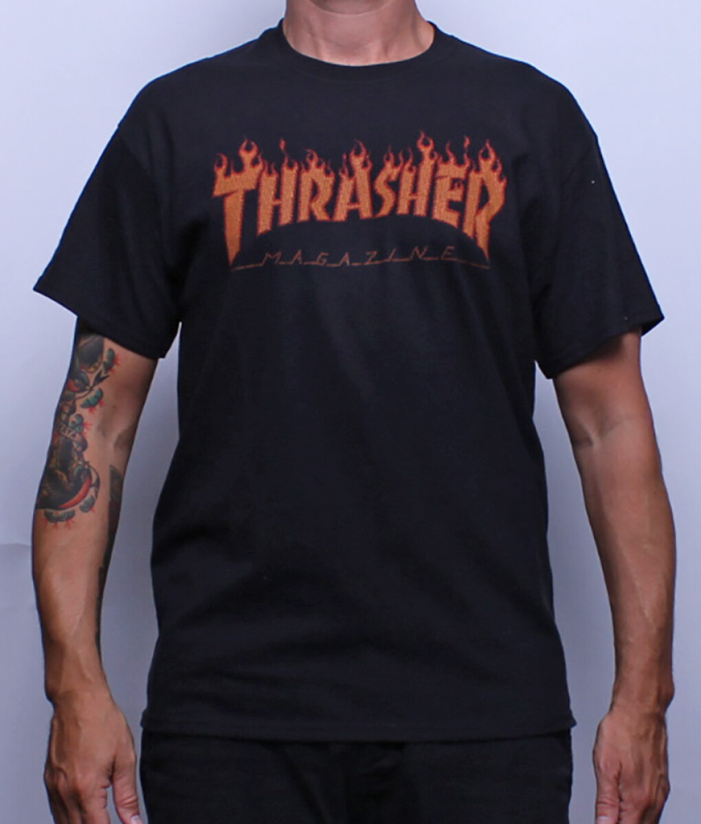 Sidewalk Skateshop - T-shirts - Thrasher - s/s Flame half tone