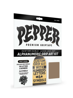 Pepper Griptape co. - Alphanumeric grip art kit