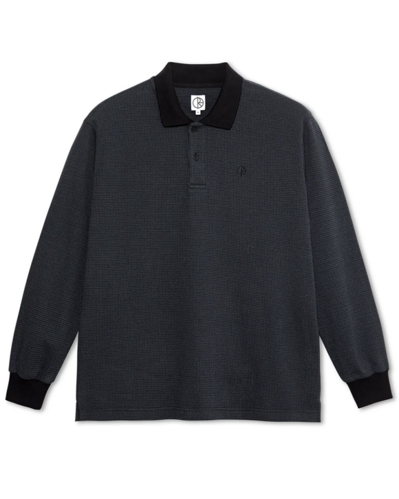 Polar - Polo L/S Shirt Houndstooth