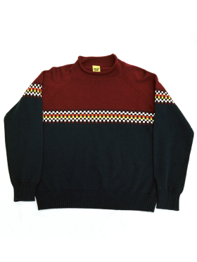 Iggy NYC - Checkerd Roll  Knit sweater