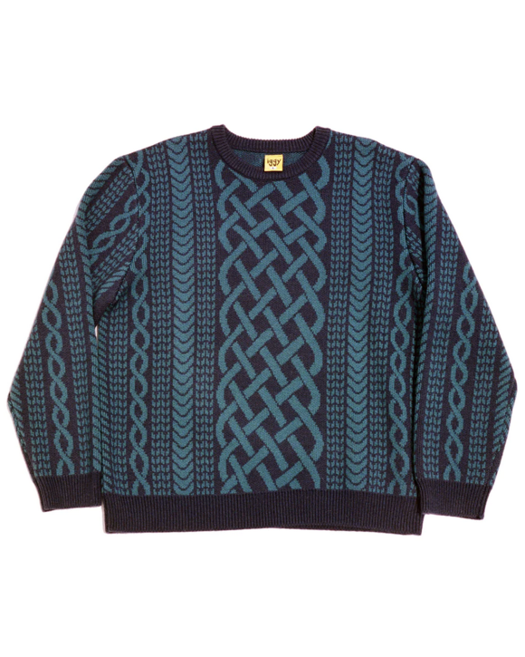 Iggy NYC - navy cable knit
