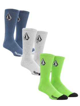 Volcom - Full Stone Sock 3 Pack Multi