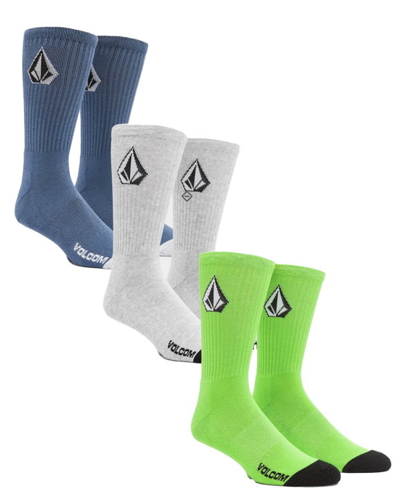 Volcom - Full Stone Sock 3 Pack Multi