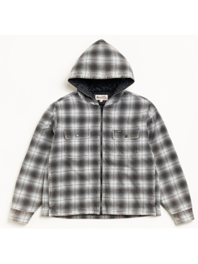 Stüssy - Zip Hooded Plaid Shirt