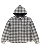 Stüssy - Zip Hooded Plaid Shirt