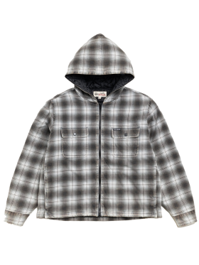 Stüssy - Zip Hooded Plaid Shirt